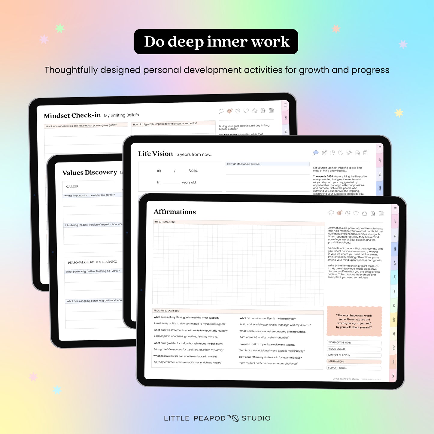 Dreams to Goals 2025 Digital Planner