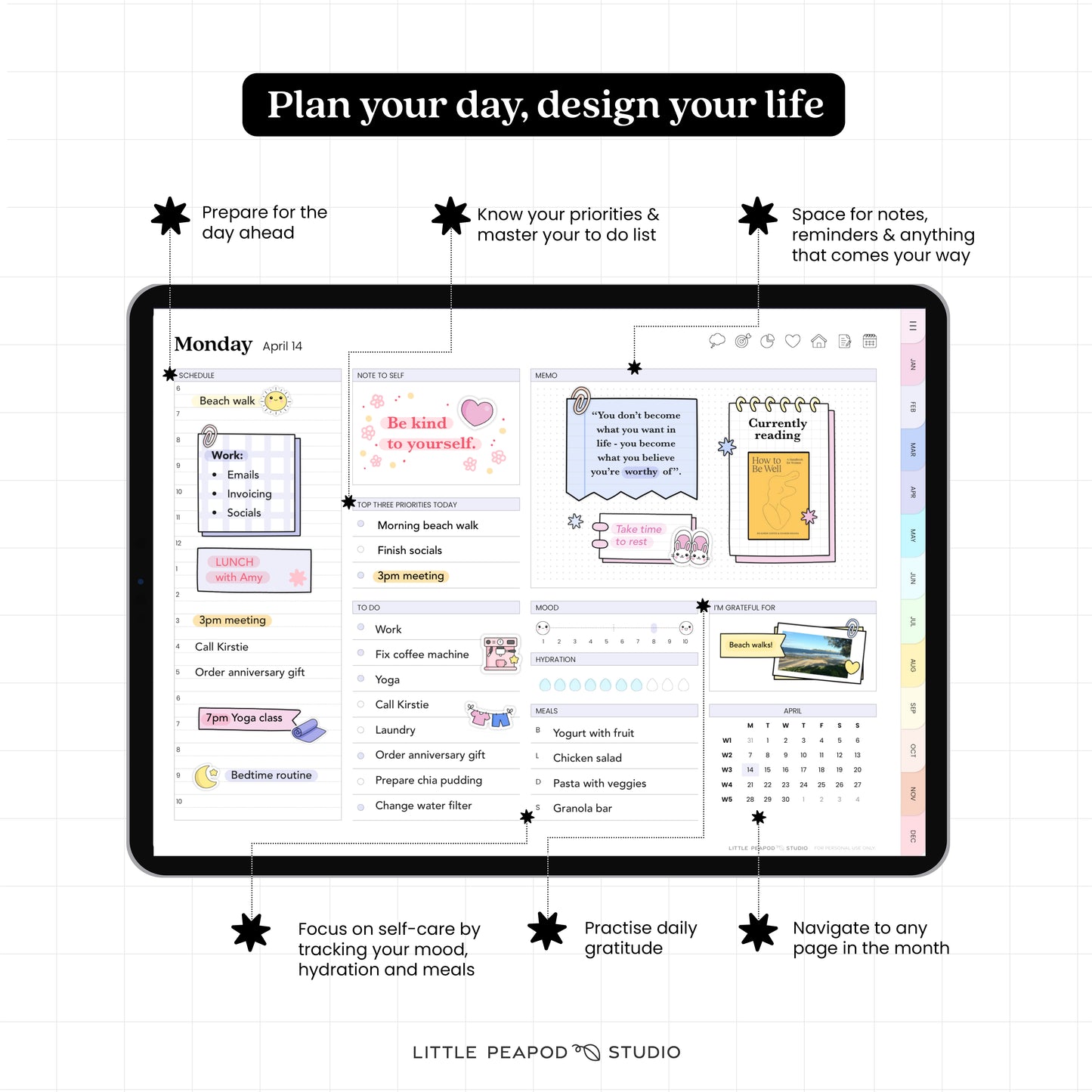 Dreams to Goals 2025 Digital Planner