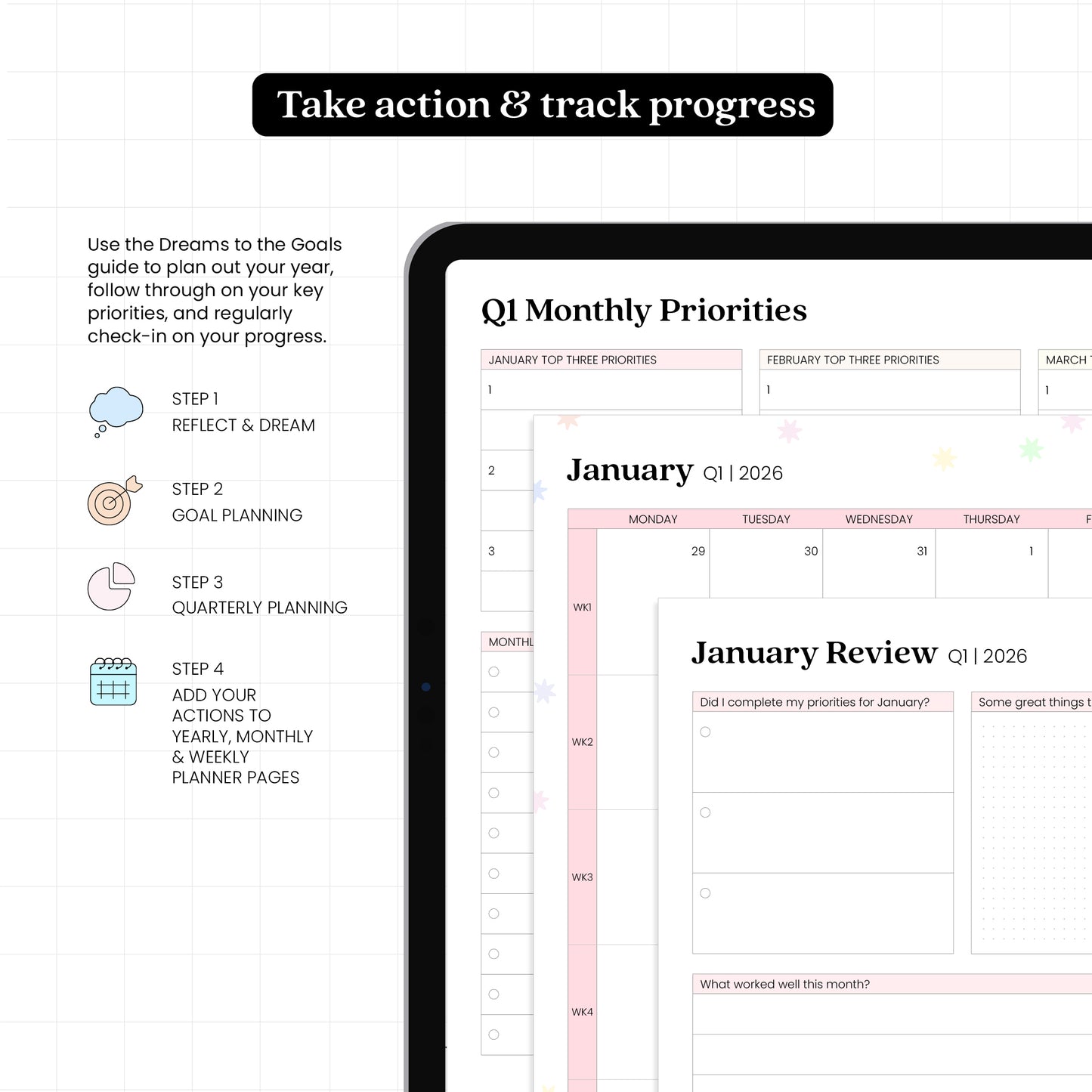 Dreams to Goals 2026 Digital Planner