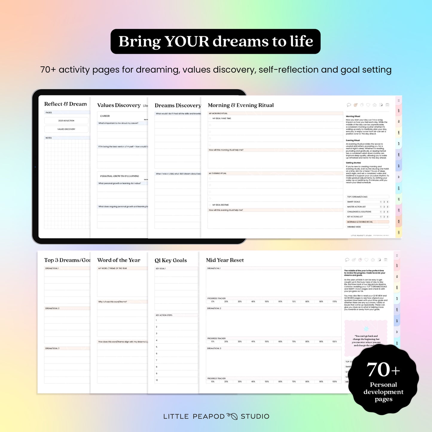 Dreams to Goals 2026 Digital Planner