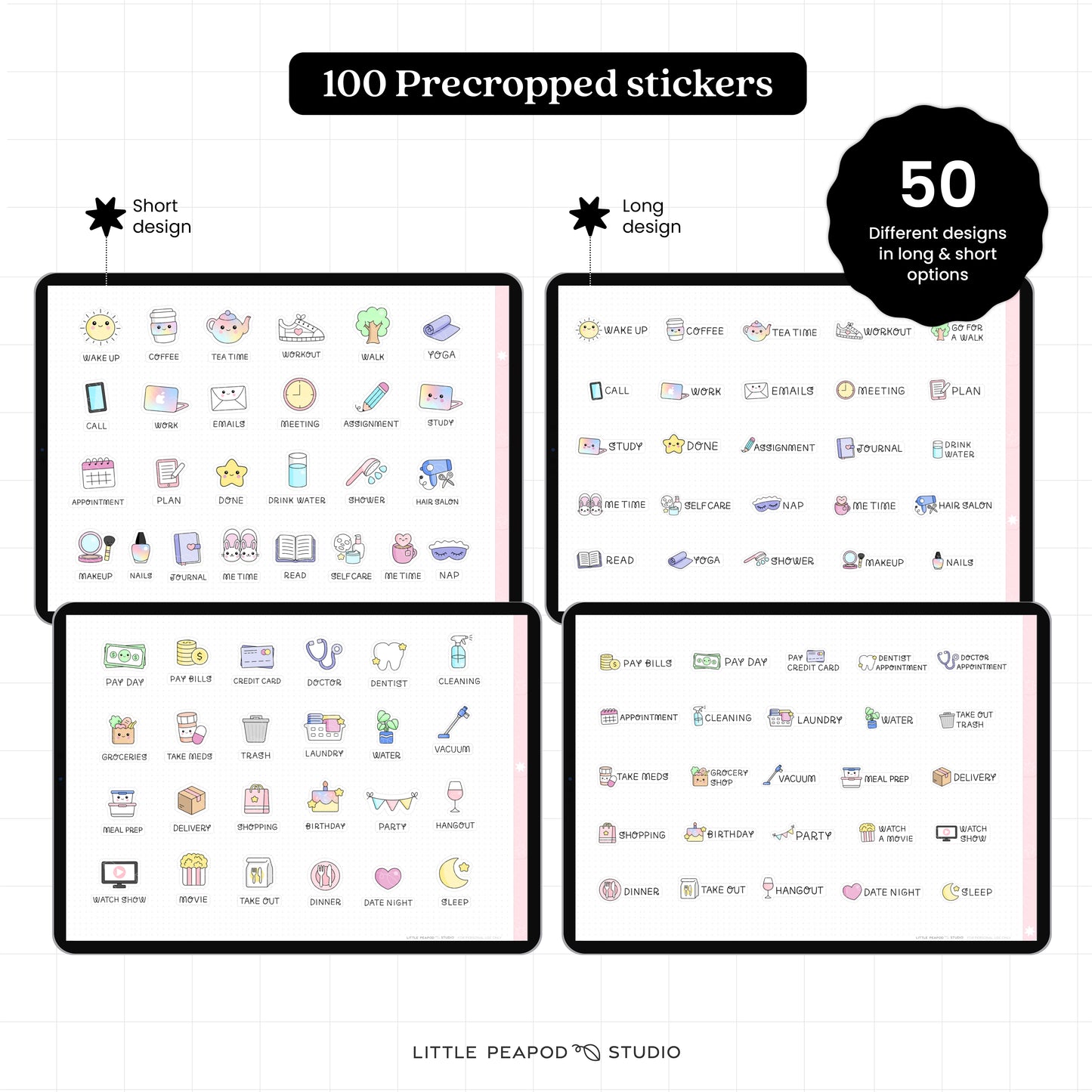 Everyday Essential Digital Stickers