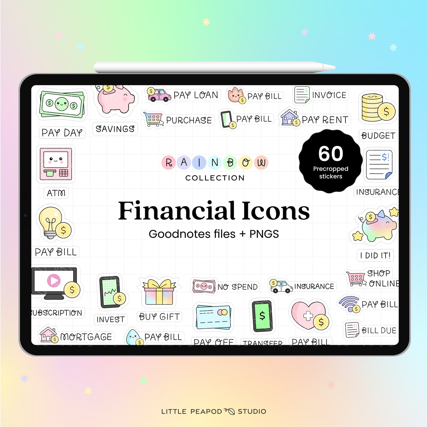Financial Digital Stickers