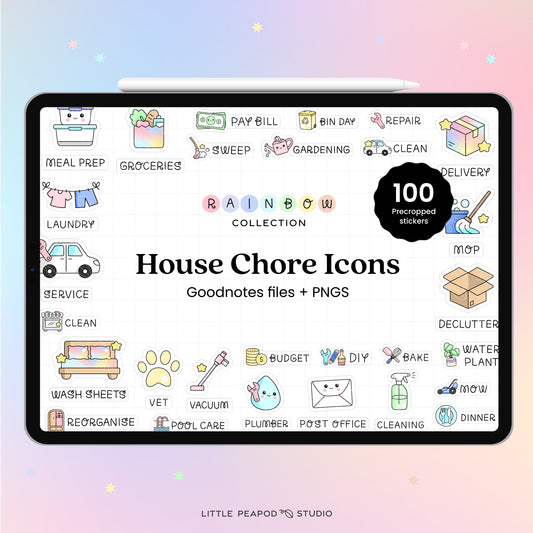 House Chore Digital Stickers